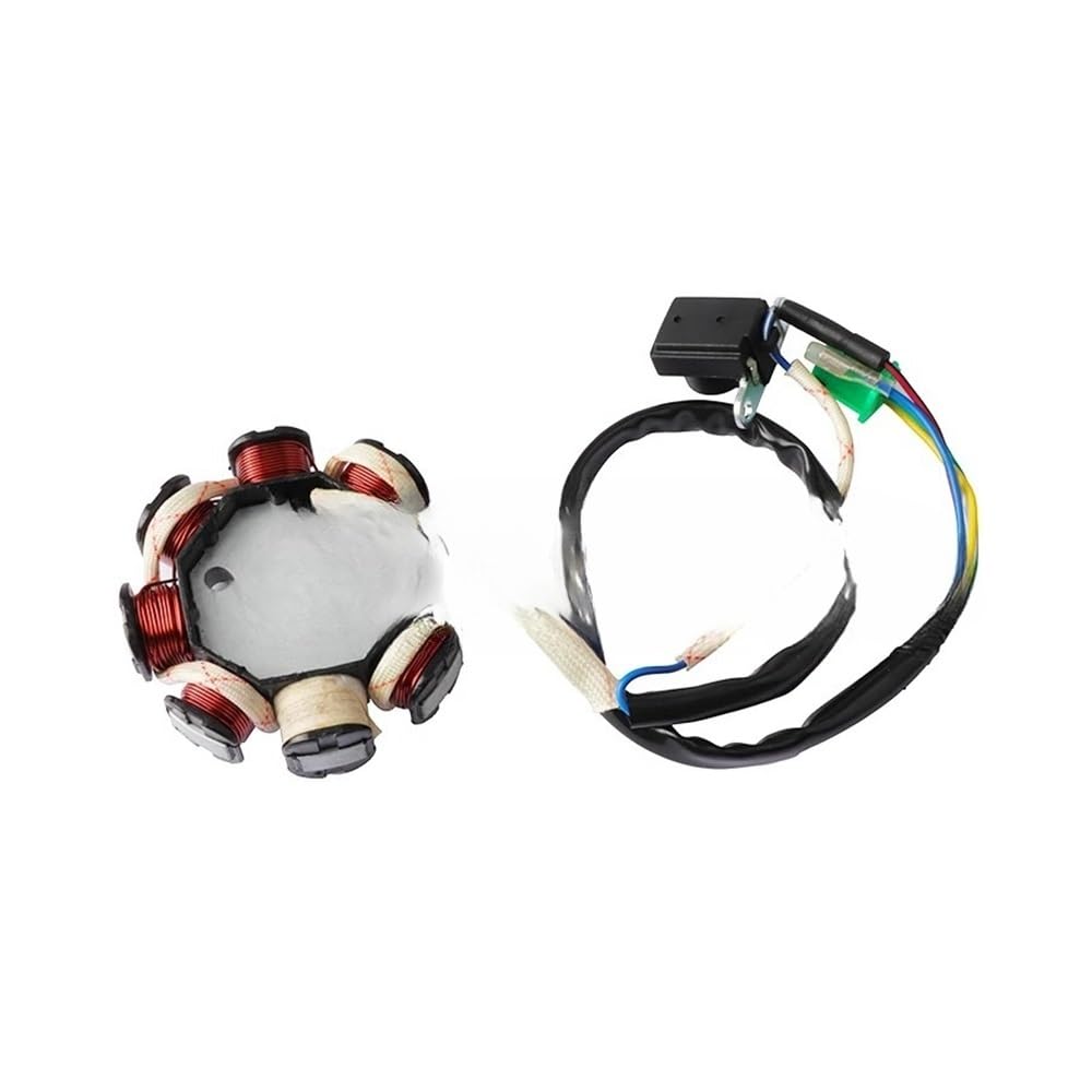 Magneto Stator Magneto Stator Zündung Generator 8 Pole Spule Für GY6 125cc 150cc Moped Roller ATV Dirt Bike Motorrad Zubehör von BHOUTY