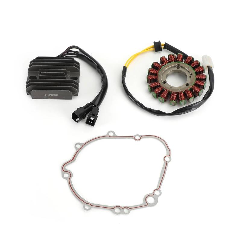 Magneto Stator Magnetspule Stator + Spannungsgleichrichter + Dichtung Für SU&ZUKI Für GSXR 600 750 2006–2007, Motorrad-Stator, Spulenstator von BHOUTY