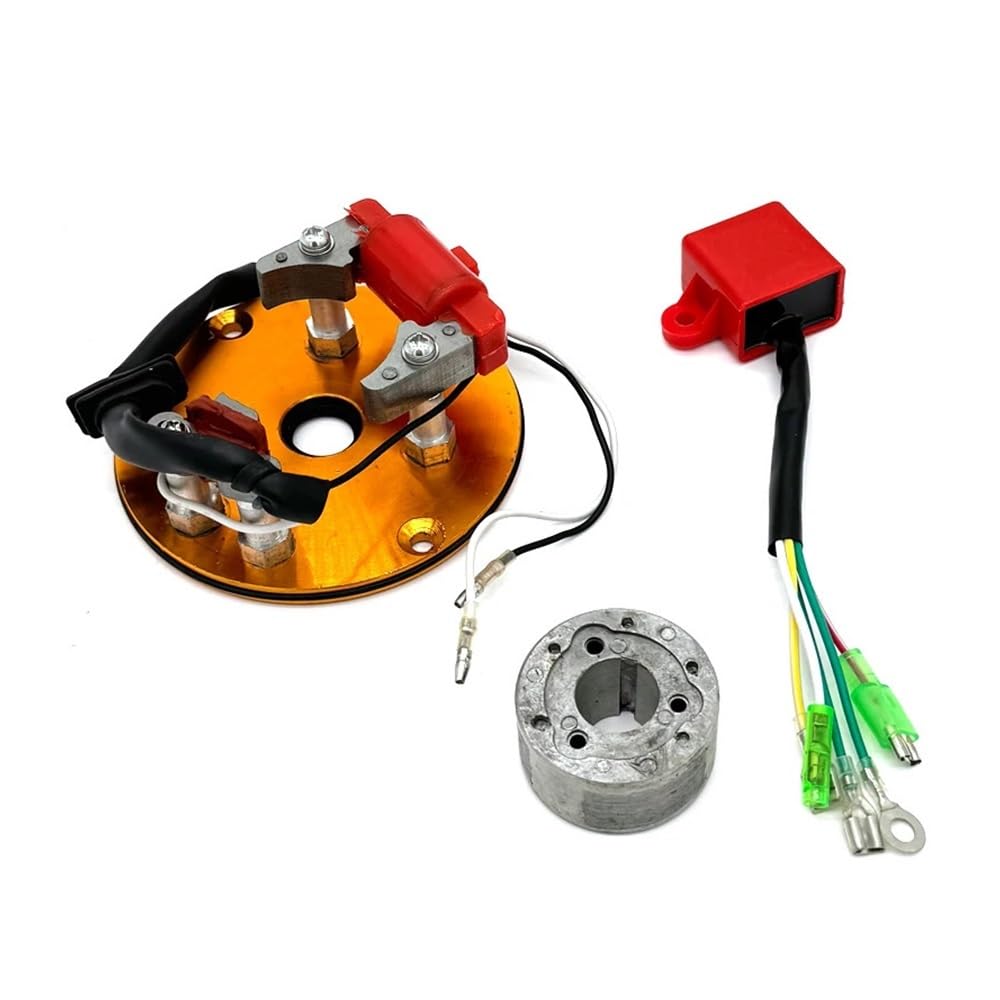 Magneto Stator Motorrad Magneto Spule Inner Rotor Stator Kit Für LF YX 50/110/125/150/160CC Roller Go Kart ATV Quad Horizontale Motor von BHOUTY