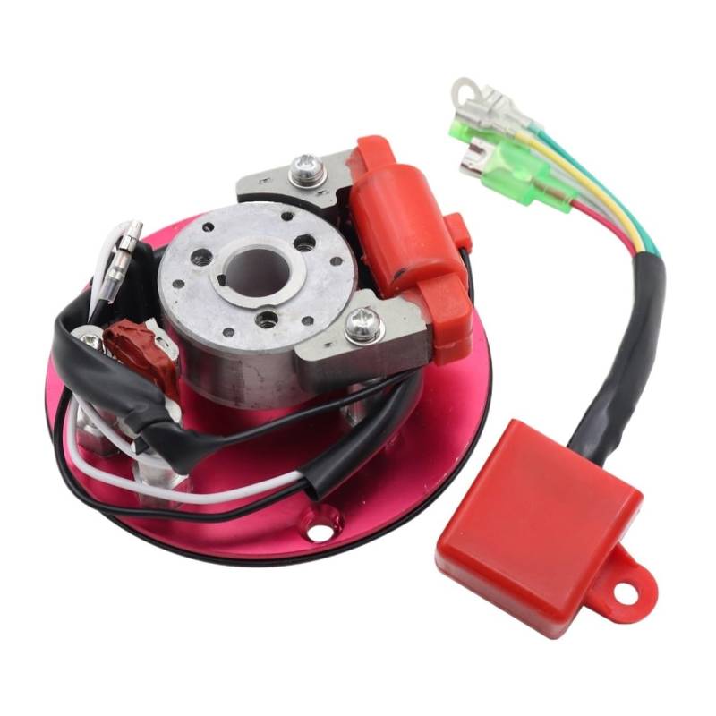 Magneto Stator Motorrad Magneto Stator Rotor & Zündspule Kit Für 50/110/125/140/150CC Roller Go Kart ATV Quad Bike Motor Teile von BHOUTY