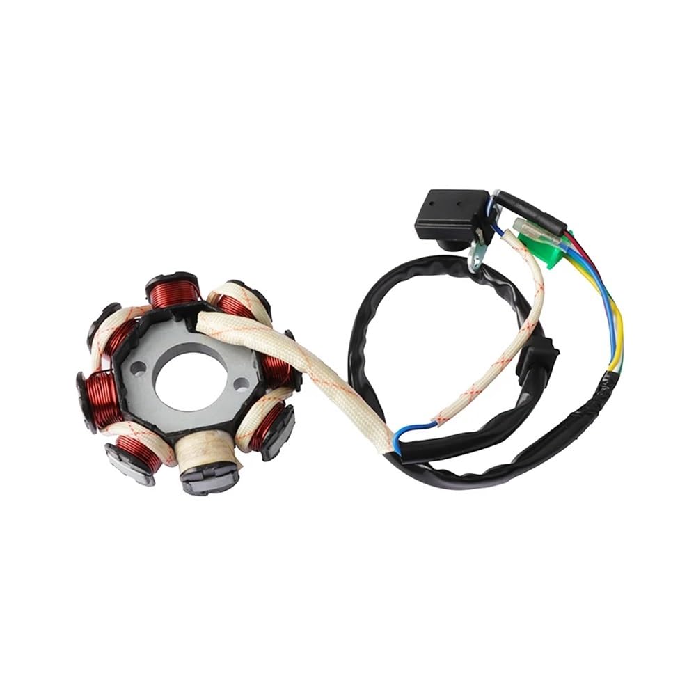 Magneto Stator Motorrad Magneto Stator Zündung Generator 8 Pole Spule Für 4 Takt GY6 125 GY6 150cc Roller Moped ATV Go Kart Zubehör von BHOUTY