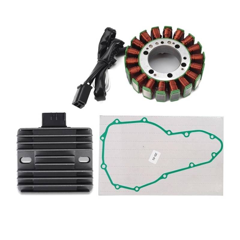 Magneto Stator Motorstatorspule + Spannungsreglergleichrichter Für Ka&wasaki KLE650 KLE 650 KLE650 2014 Für Ve&rsys 650 2007–2014 Mit Dichtung von BHOUTY