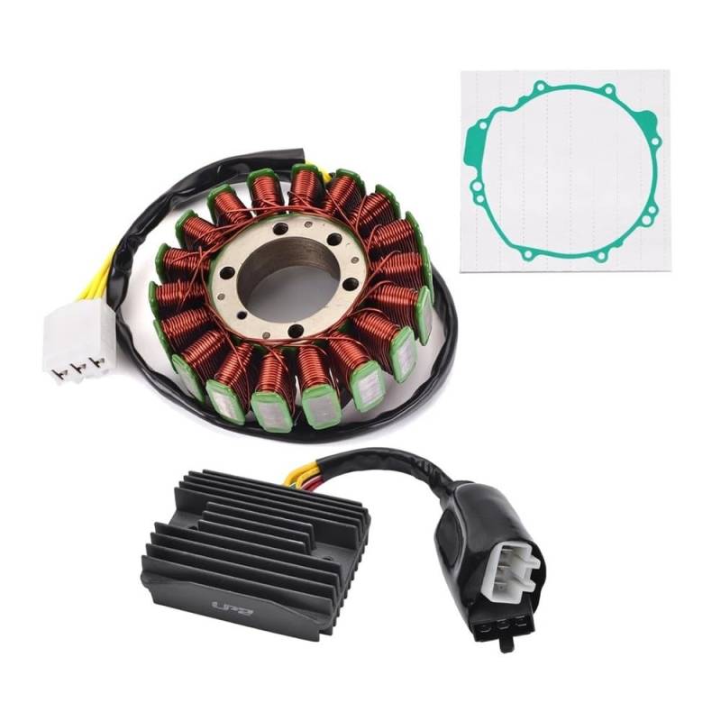 Magneto Stator Motorstatorspule + Spannungsreglergleichrichter Für VFR800 VTEC VFR 800 2019 Blsnche Für Interceptor 2002-2018 Mit Dichtung von BHOUTY