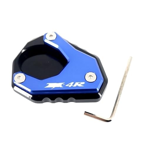 Ständerpolster Verlängerung Für ZX-4R ZX-4RR ZX4R ZX4RR ZX 4R 4RR 2023 Motorrad Kickstand Fuß Seitenständer Verlängerung Pad Stützplatte Vergrößern von BHOUTY