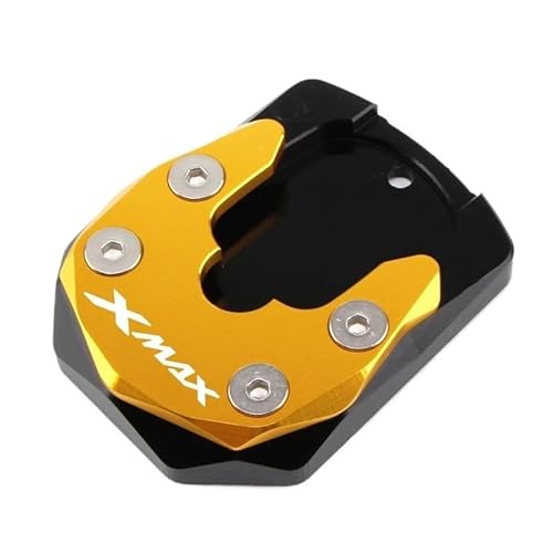 Ständerpolster Verlängerung Motorrad CNC Kickstand Fuß Seitenständer Verlängerung Pad Stützplatte Vergrößern Passend Für Xmax 125 250 300 XMAX300 XMAX250 XMAX125 von BHOUTY