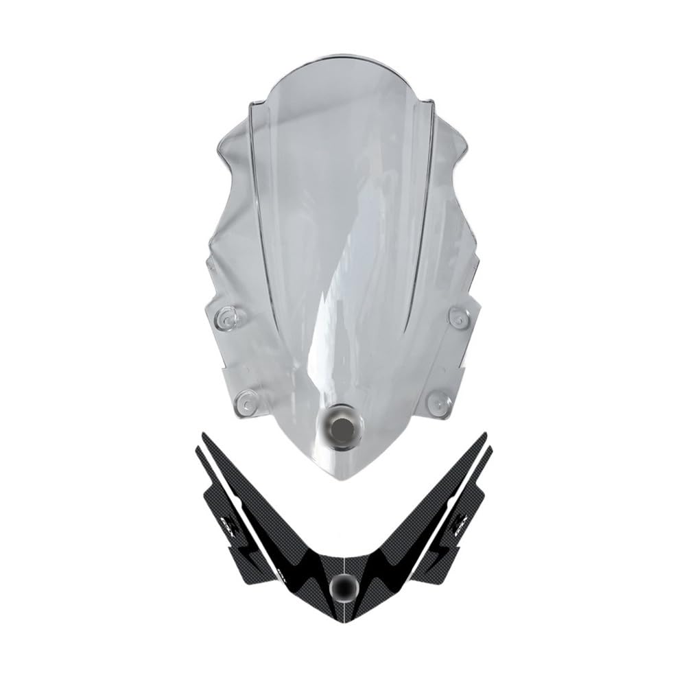 Windabweiser Windschild Windschutz Windabweiser Für GSX250R GSX 250R Für GSXR 250 R Motorrad Windschutzscheibe Frontscheibe Sport Verkleidung Windschutzscheibe Kit von BHOUTY