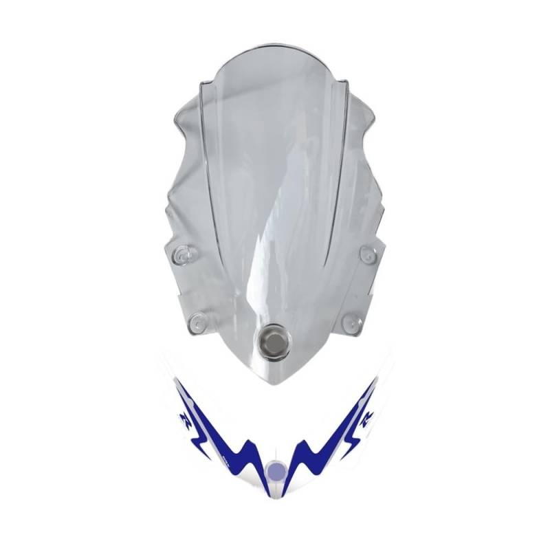 Windabweiser Windschild Windschutz Windabweiser Für GSX250R GSX 250R Für GSXR 250 R Motorrad Windschutzscheibe Frontscheibe Sport Verkleidung Windschutzscheibe Kit von BHOUTY