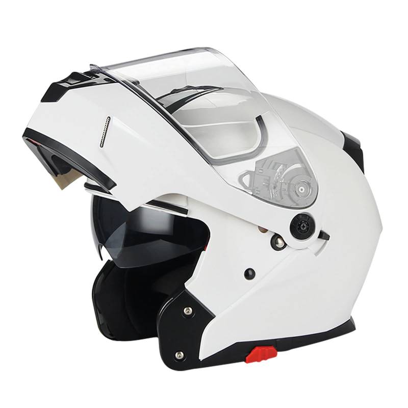 BHR Motorrad-Klapphelm 805 POWER I Motorrad-Integralhelm I ECE Zertifiziert | WEISS | XS von BHR