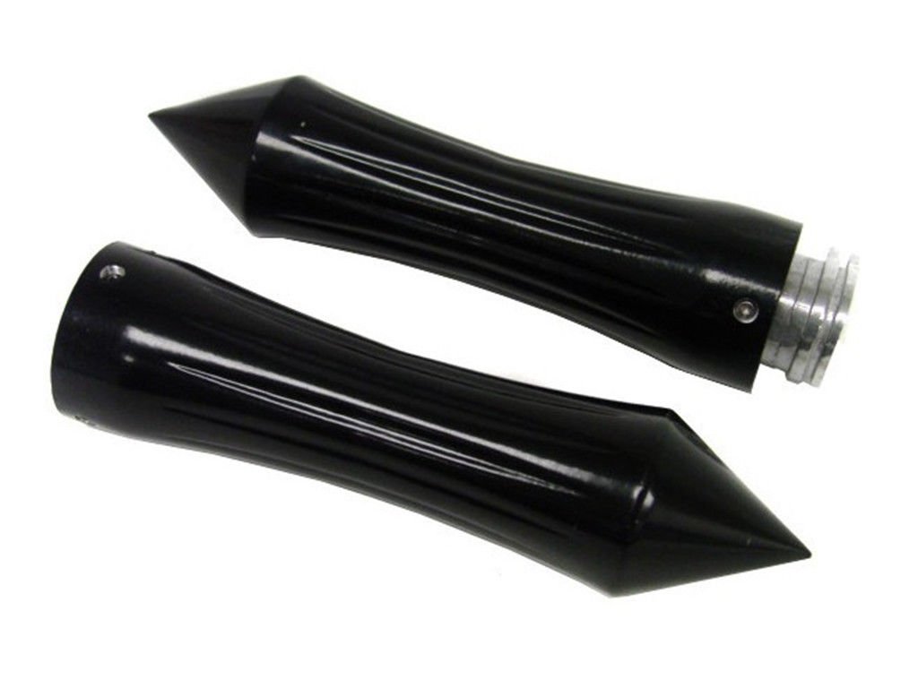 1 zoll 25mm Spike Handgriffe Für VTX VT XL Cruiser Chopper Cafe Racer (Schwarz) von BHYShop