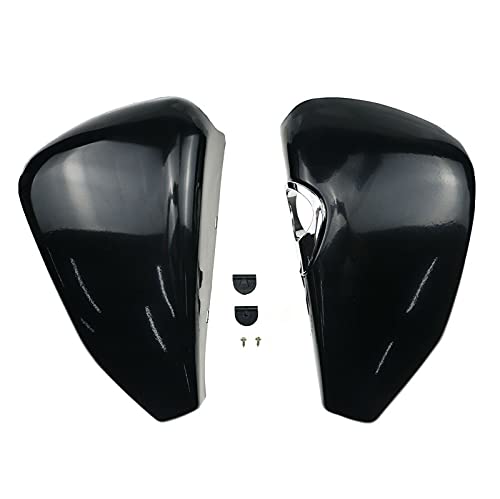 Öltank-Seiten-Batterieabdeckung, schwarz, für Harley Sportster XL1200 XL883 von BHYShop