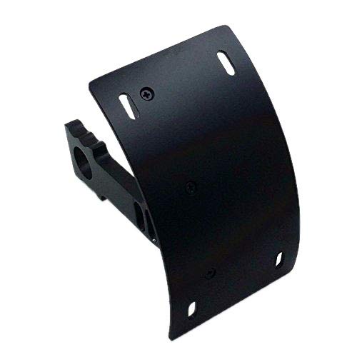 Swingarm Side Mount Curve Kennzeichenhalter für Yamaha VMX 1200 1700 Warrior (Schwarz) von BHYShop