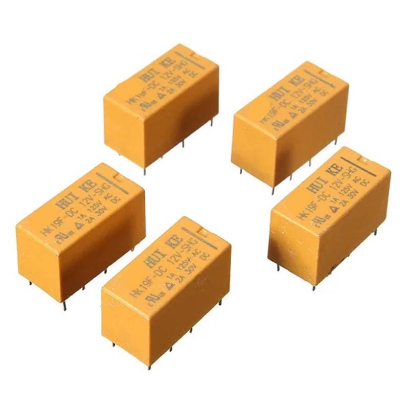 10Pcs/lot For DC 12V SHG Coil DPDT 8 Pin 2NO 2NC Power Relays PCB Type HUI KE HK19F HK19F-DC12V-SHG BIANMTSW von BIANMTSW