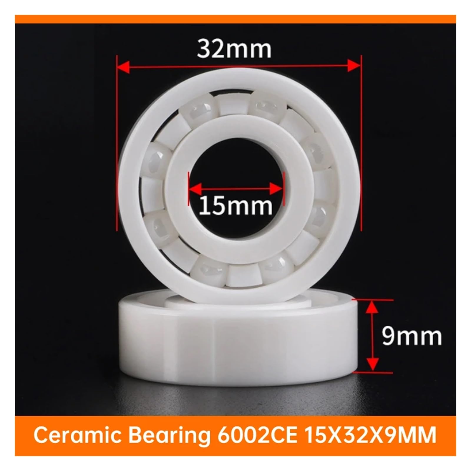 1PCS 6003CE Open 6003-2RS Double Sealed 17X35X10 MM Waterproof Zirconia Ceramic Bearing Thin-Wall Deep Groove Ball Water-Sealed BIANMTSW(6003CE Open) von BIANMTSW