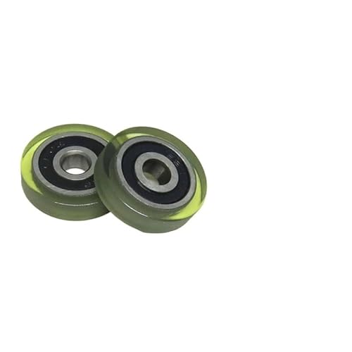 1pc 20mm Diameter 5mm Bore Molded Bearing Roller PU62520-5 5x20x5 PU Coated Pulley 5 * 20 * 5 Rubber Wheel BIANMTSW(PU62416-5 4x16x5mm) von BIANMTSW