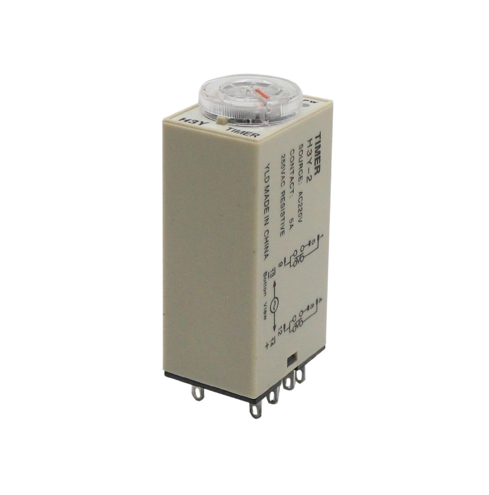 1pcs Power on Delay Time Relay H3Y-2 Small 8-pinDC12V24vAC220v Timer Switch 1S 3S 5S 30S 60S 5M 10M 30M 60M BIANMTSW(DC 24V,H3Y-2 1Sec) von BIANMTSW