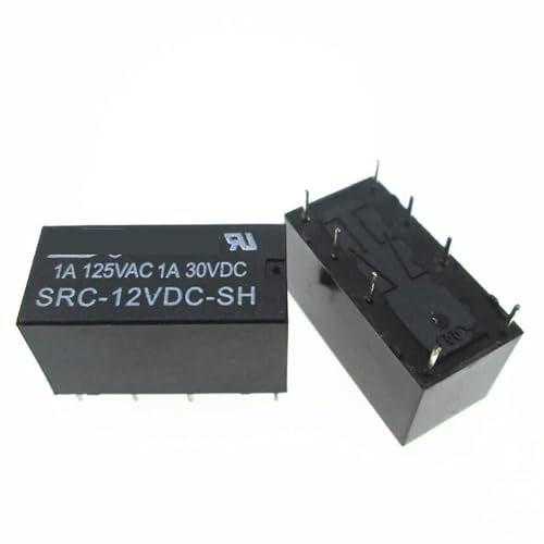 20PCS Relay SRC-05VDC-SH SRC-12VDC-SH SRC-24VDC-SH 8PIN 1A 125VAC 5V 12V 24V Power relay BIANMTSW(SRC-12VDC-SH 12V) von BIANMTSW