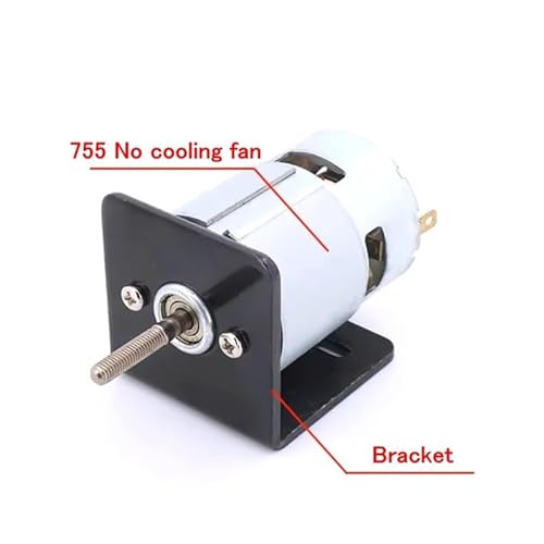 20mm Screw Threaded Long Shaft 755 DC electronic starter 25W 12V 24V 10500RPM Speed Control BIANMTSW(A Set,24V 10500rpm) von BIANMTSW