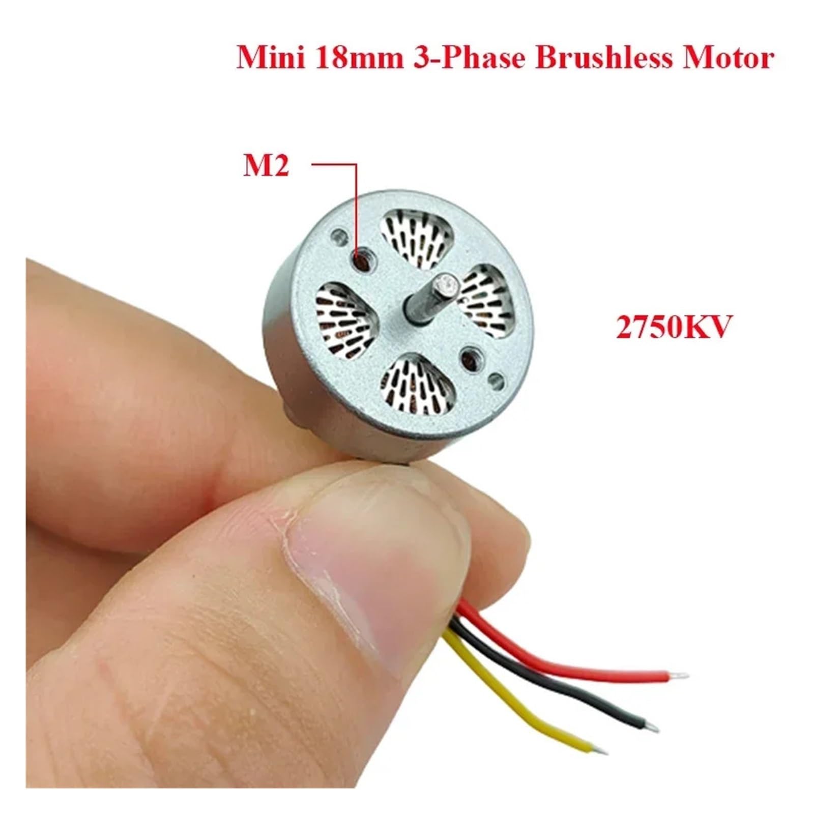 2750KV 18mm 3-phase Brushless electronic starter 2S-3S High Speed Brushless Engine 2mm Shaft DIY RC Drone FPV Quadcopter Aircraft Model BIANMTSW(Only Motor) von BIANMTSW