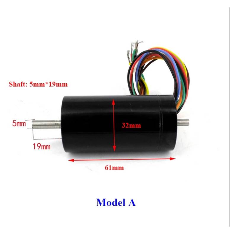 32mm Brushless Coreless electronic starter DC 24V 13000RPM High Speed 19mm/29mm Shaft 3-phase 8-wire Vibration Cutting Machine electronic starter BIANMTSW(Model A) von BIANMTSW