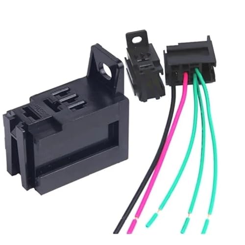 4 5Pin Automotive Violet Relay Socket with Wire 12V/24V30A Modified Nylon Flame Retardant Auto parts BIANMTSW(5P wthout Relay) von BIANMTSW