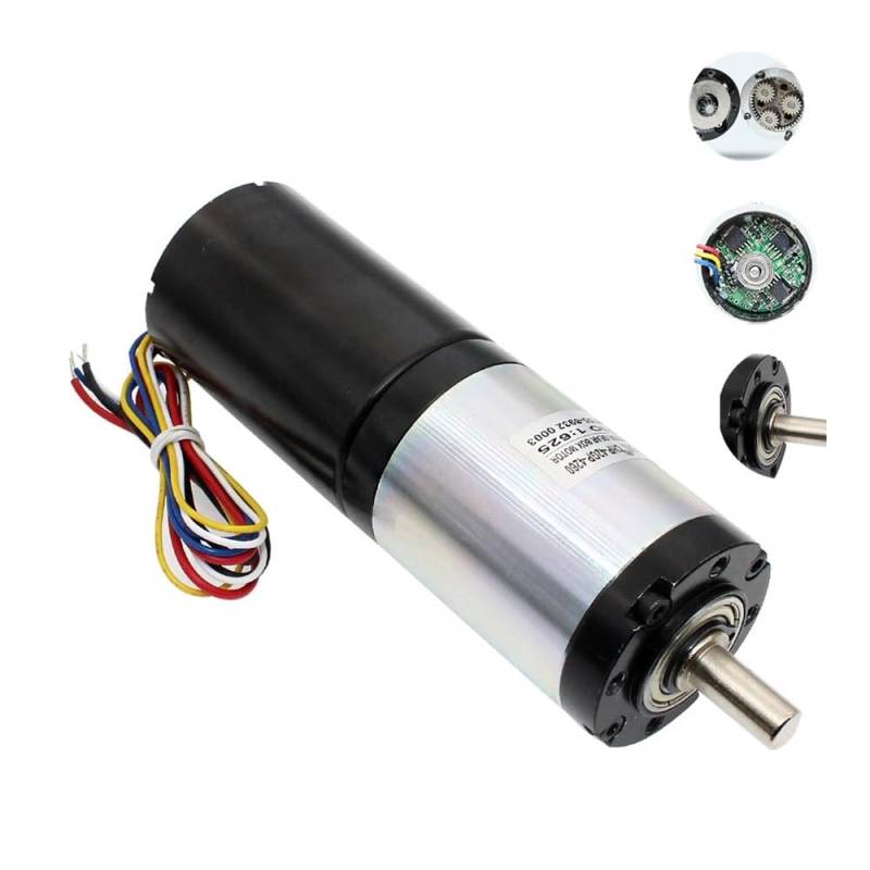 42MM BLDC4260 Planetary DC 24V 12V big power Brushless DC Gear Reducer electronic starter DIY Home Appliance BIANMTSW(1 Ratio 25,24V With Bracket) von BIANMTSW