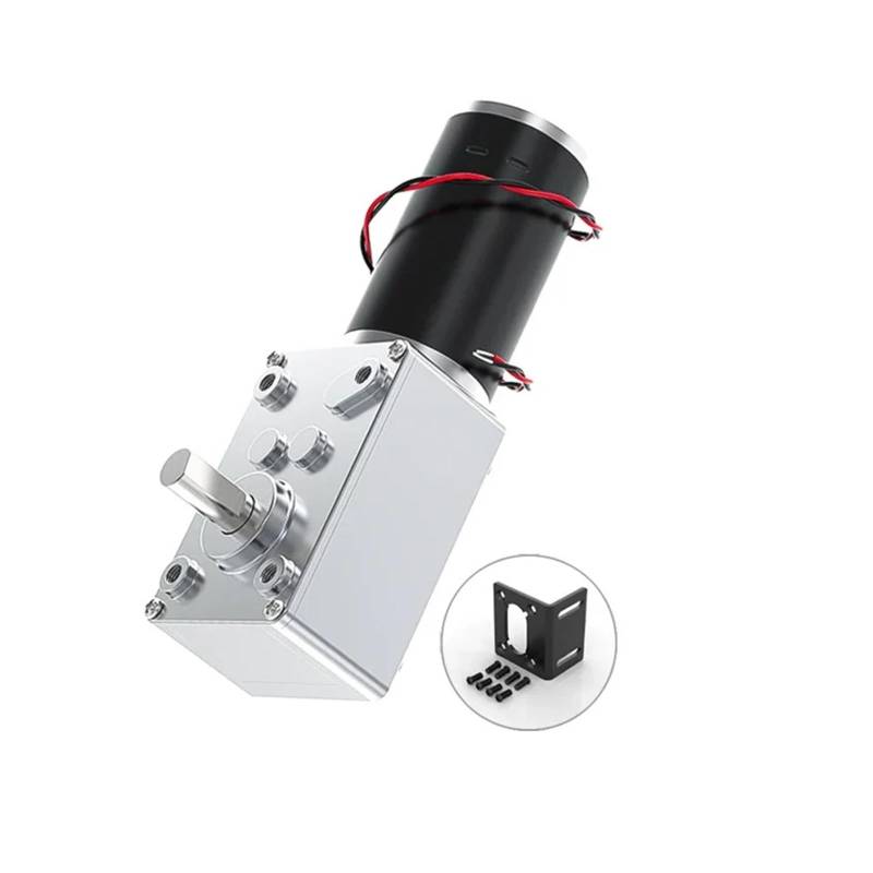 5840-31ZY Worm Gear electronic starter DC 12V 24V 7RPM~470RPM Slow Speed Adjustable Miniature Small electronic starter High Torque High Power BIANMTSW(12V 470RPM,Bracket Motor) von BIANMTSW