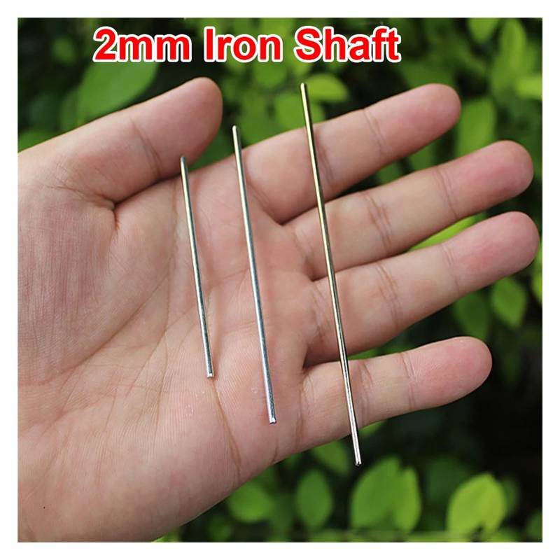 5PCS 2MM Toy Model Iron Shaft 60/80/100/130mm Transmission Gear Connecting Shaft Rod Linear Rail Round Shaft DIY Toy Model Car BIANMTSW(5pcs Item 1 shaft) von BIANMTSW