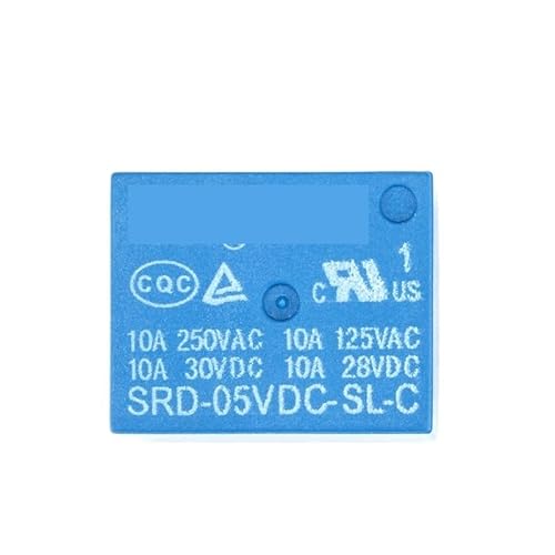 5pcs 5 Pins SRD-05VDC-SL-C 5VDC 10A 250VAC Power relay PCB Type T73-5V SRD-5VDC-SL-C 10A 125VAC BIANMTSW von BIANMTSW