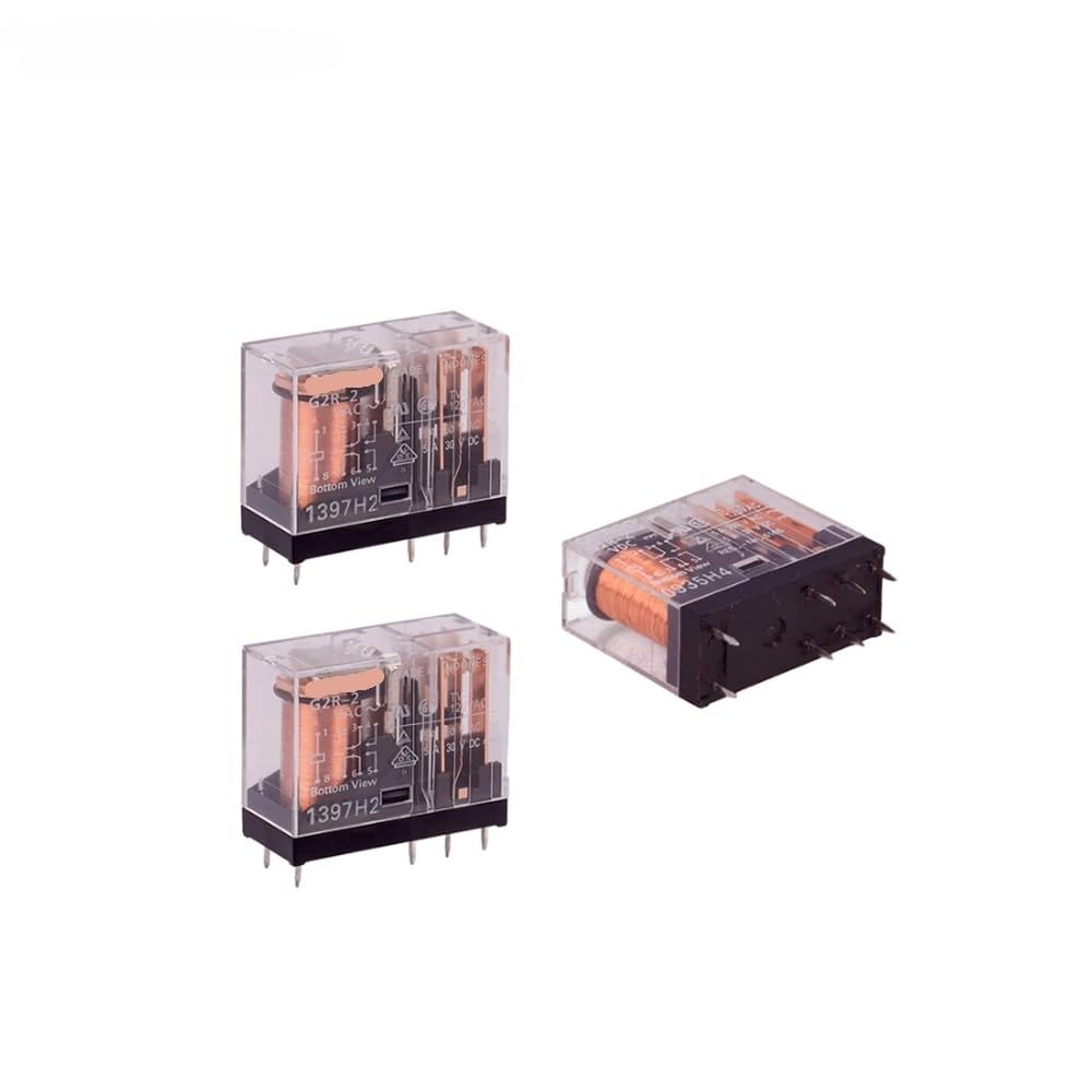 5pcs Power Relays G2R-2-5VDC G2R-2-12VDC G2R-2-24VDC Two Open Two Closed 5A 8PIN Relays BIANMTSW(G2R-2-24VDC) von BIANMTSW