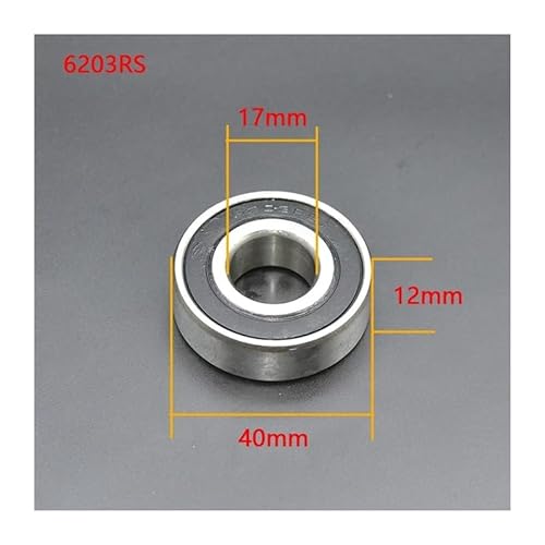 6200 6201 6202 6203ZZ 2RS Metal Seal Deep Groove Ball Bearings BIANMTSW(6203RS 17X40X12mm,One Size) von BIANMTSW