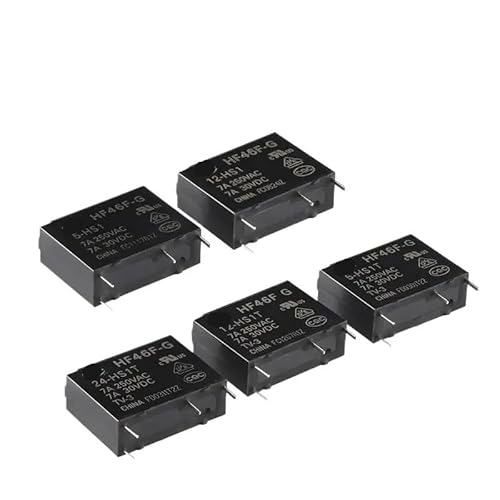 HF46F Relay HF46F-G 005-HS1 012-HS1 024-HS1 005-HS1T 012-HS1T 024-HS1T Normally Open 7A 250VAC 30VDC 4PIN Power Relays BIANMTSW(One Size,HF46F-G-005-HS1T) von BIANMTSW