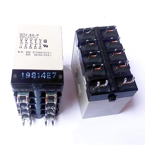 High power 24V relay G7J-4A-P 24VDC G7J-4A-P-24VDC G7J4AP 24VDC DC24V 24V 25A 277VAC 10PIN BIANMTSW(One Size) von BIANMTSW