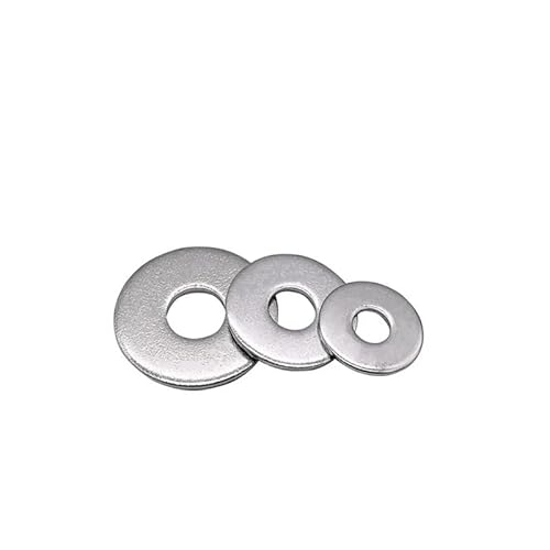 M3/M4/M5/M6/M8/M10/M12/M14/M16/M18/M20/M22/M24Din9021 Large Flat Washer 304 Stainless Steel Big Metal Gasket Meson Plain Washers BIANMTSW(M2.5 50pcs) von BIANMTSW