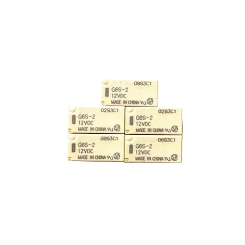 Relay G6S-2-12VDC 5VDC 12VDC 24VDC 3VDC G6S-2F-5VDC 12VDC two open two closed 8-pin 2A BIANMTSW(10PCS G6S-2-24VDC) von BIANMTSW