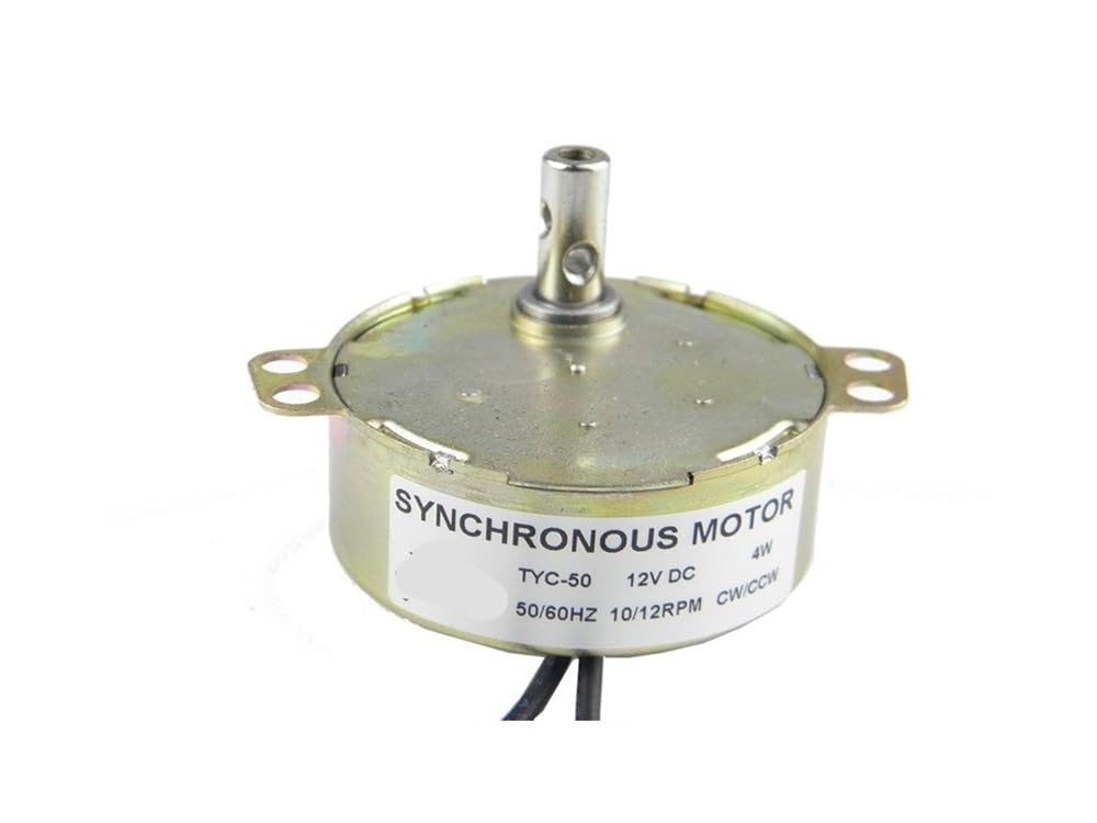 TYC50 DC 12V 4W 10-12RPM Synchronous electronic starter Turntable Gear Box for Microwave Oven BIANMTSW von BIANMTSW