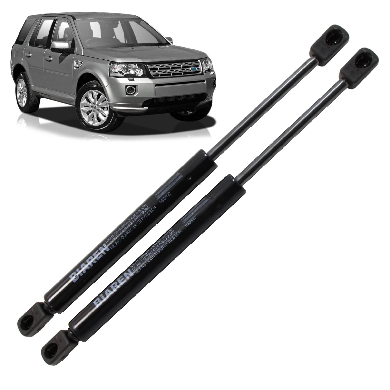 BIAREN 2 x Gasdruckfedern vorne für Land Rover Freelander 2 II L359 2006–2014 Lift Support System 410 (N) 320 mm – LR001773 6H5216C826BD von BIAREN