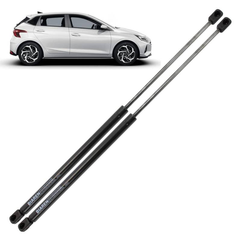 BIAREN 2 x Heckklappen-Gasdruckfedern für Hyundai i20 2008–2015 Lift Support System 450 (N) 420 mm – 817701J000 von BIAREN