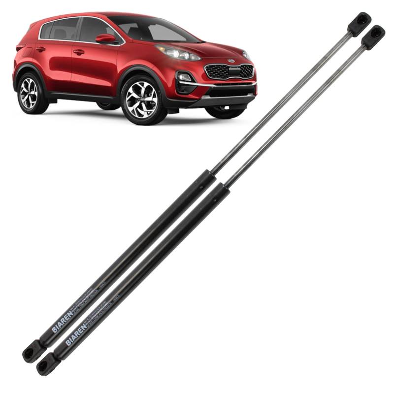 BIAREN 2 x Heckklappen-Gasdruckfedern für Kia Sportage IV MK4 QL 2015–2021 Lift Support System 600 (N) 546 MM 81770D9000 81770F1000 von BIAREN