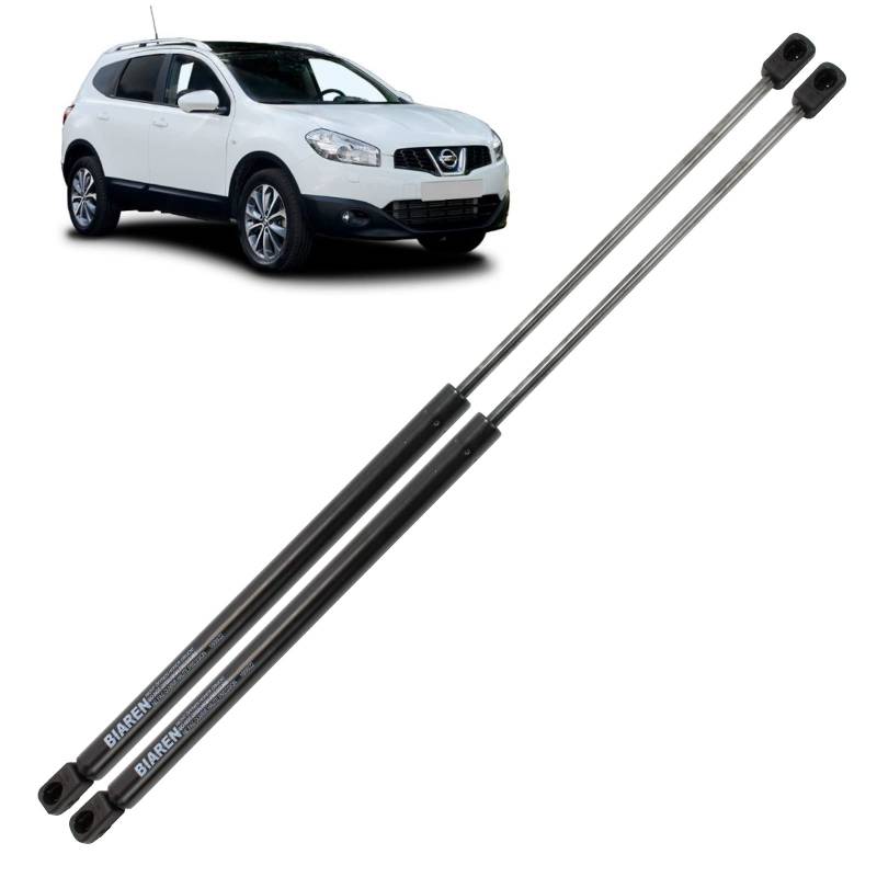 BIAREN 2 x Heckklappen-Gasdruckfedern für Nissan Qashqai J10 2007–2013 Lift Support System 365 (N) 515 mm (nicht passend für NJ10 + 2 Modelle) – 90450-JD01C von BIAREN