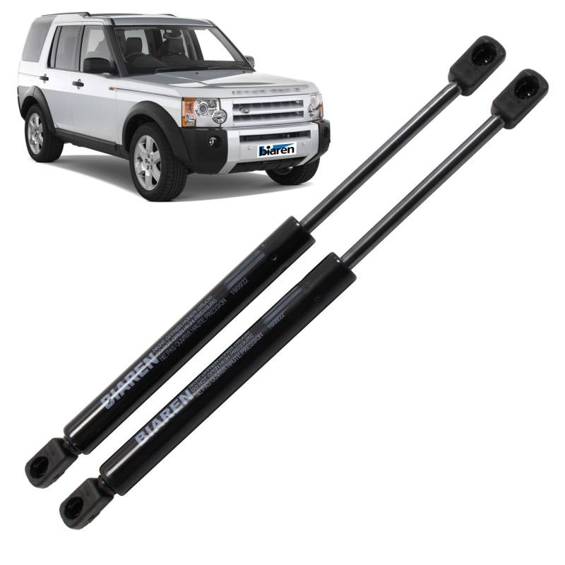 BIAREN 2 x Motorhauben-Gasdruckfedern für Land Rover Discovery 3 4 L319 Range Rover Sport L320 2005–2013 Lift Support System 230 (N) 405 mm – BKK780010 LR009106 5H2216E610AA von BIAREN