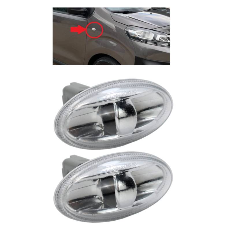 BIAREN 2 x Seitenmarkierungsleuchte für Peugeot 1007 107 206 307 Expert Partner Citroen C1 C2 C3 CT Xsara Dispatch Berlingo 6325G3 von BIAREN