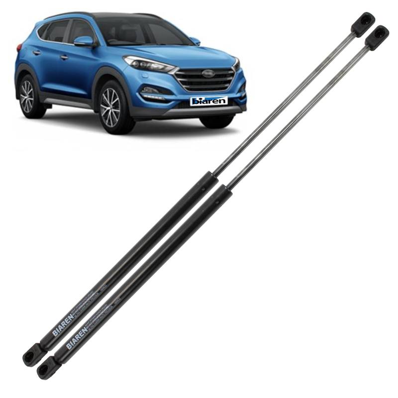 BIAREN 2x Heckklappe Kofferraum Gasfedern Heckklappe Heckklappe Hyundai Tucson TL 2015-2020 Lift Support System 620 (N) 578MM 81770-D7000 81771-D3000 von BIAREN