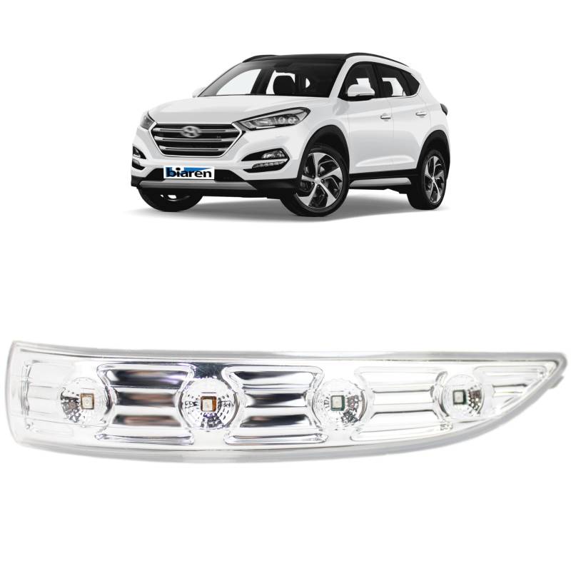 BIAREN Außenspiegel Blinkerleuchte Lampe Repeater Links für Hyundai IX35 Tucson (2009-2015) 87614-2S200 876142S200 von BIAREN