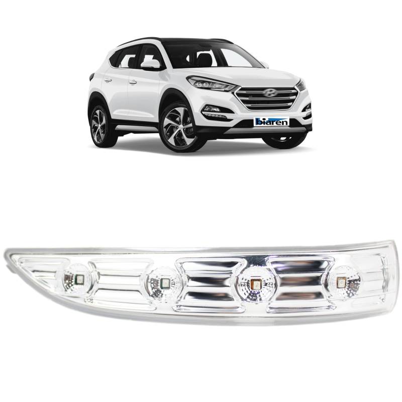 BIAREN Außenspiegel Blinkerleuchte Lampe Repeater Rechts für Hyundai IX35 Tucson (2009-2015) 87624-2S200 876242S200 von BIAREN