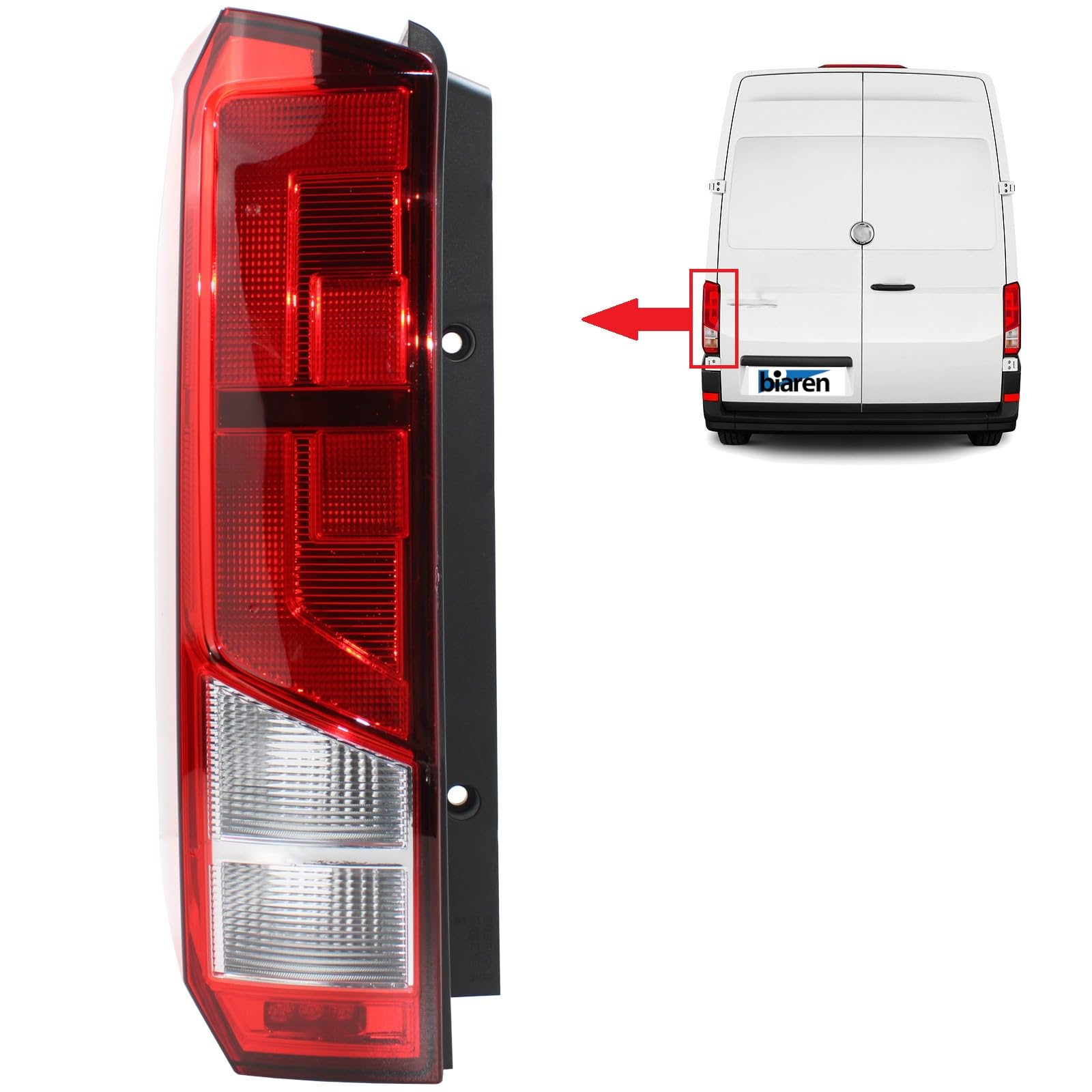 BIAREN Rücklichtglas hinten links für Volkswagen VW Crafter Man TGE (ab 2017) 7C0945096G 7C0945096J 65252256023 von BIAREN