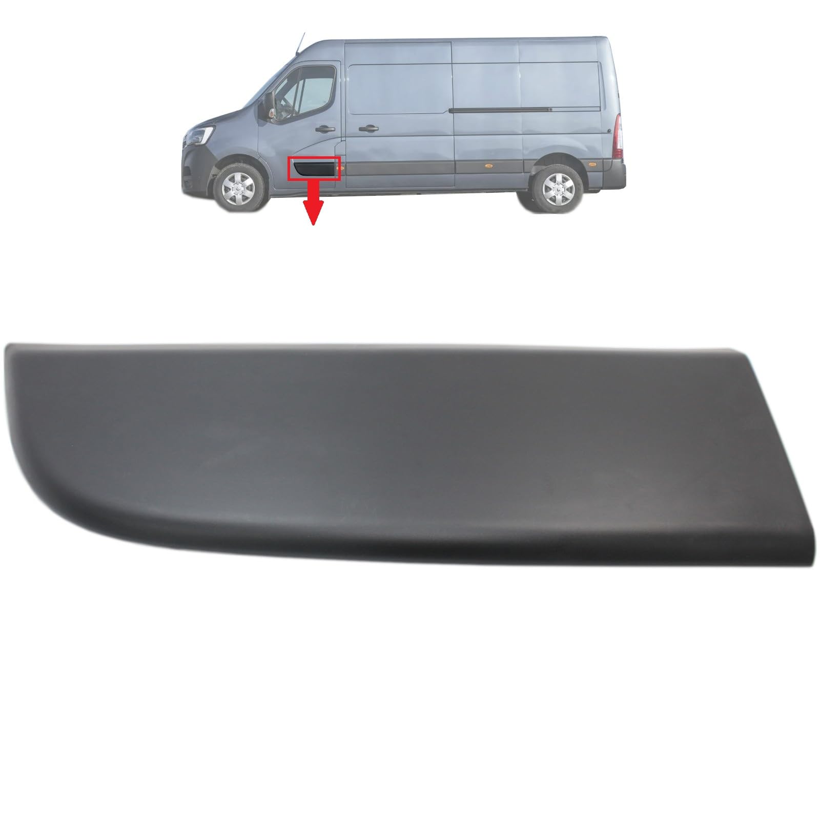 BIAREN Zierleiste für die vordere Tür links für Renault Master Opel Movano Nissan NV400 808210166R 93197636 von BIAREN