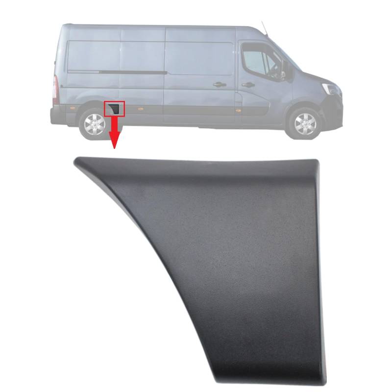 BIAREN Zierleiste hinten rechts für Renault Master MK3 Opel Movano B Nissan NV400 768F30004R 4419554 93197650 von BIAREN