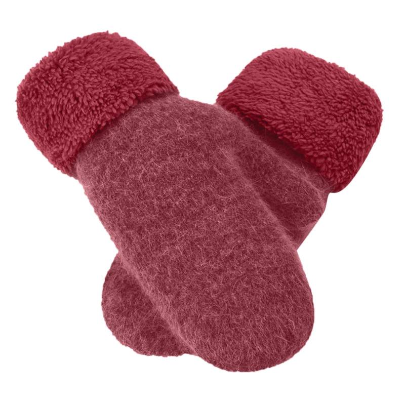 BIBOKAOKE Thermo Handschuhe Damen Winterhandschuhe Warme Handschuhe mit Gefütterte Strickhandschuhe Elastische Bündchen Fingerhandschuhe Igel Fäustlinge Cartoon Tier Handschuhe Plüsch Skihandschuhe von BIBOKAOKE