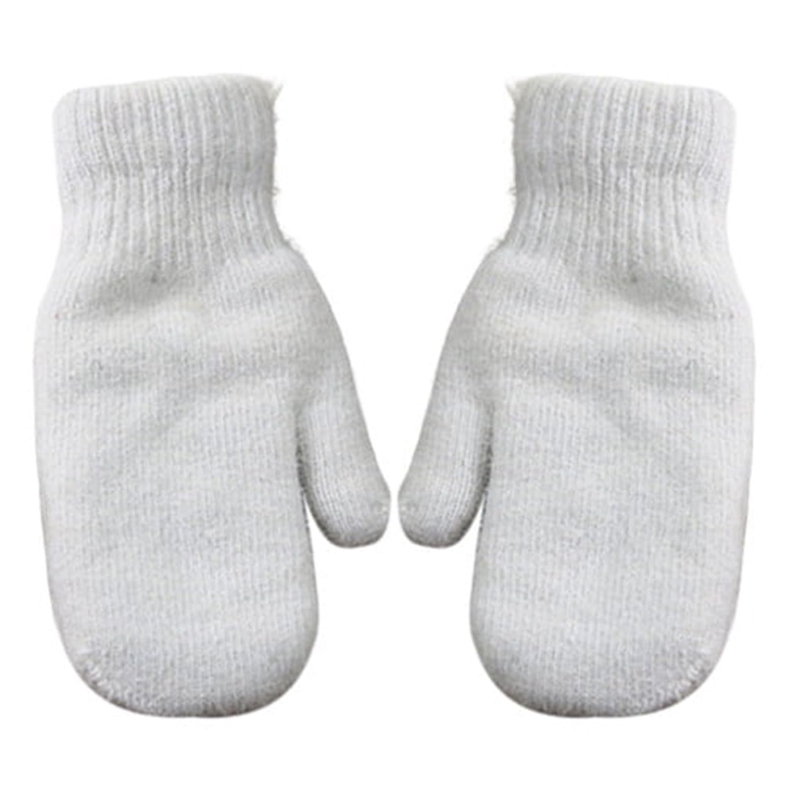 BIBOKAOKE Thermo Handschuhe Damen Winterhandschuhe Warme Handschuhe mit Gefütterte Strickhandschuhe Elastische Bündchen Fingerhandschuhe Igel Fäustlinge Cartoon Tier Handschuhe Plüsch Skihandschuhe von BIBOKAOKE