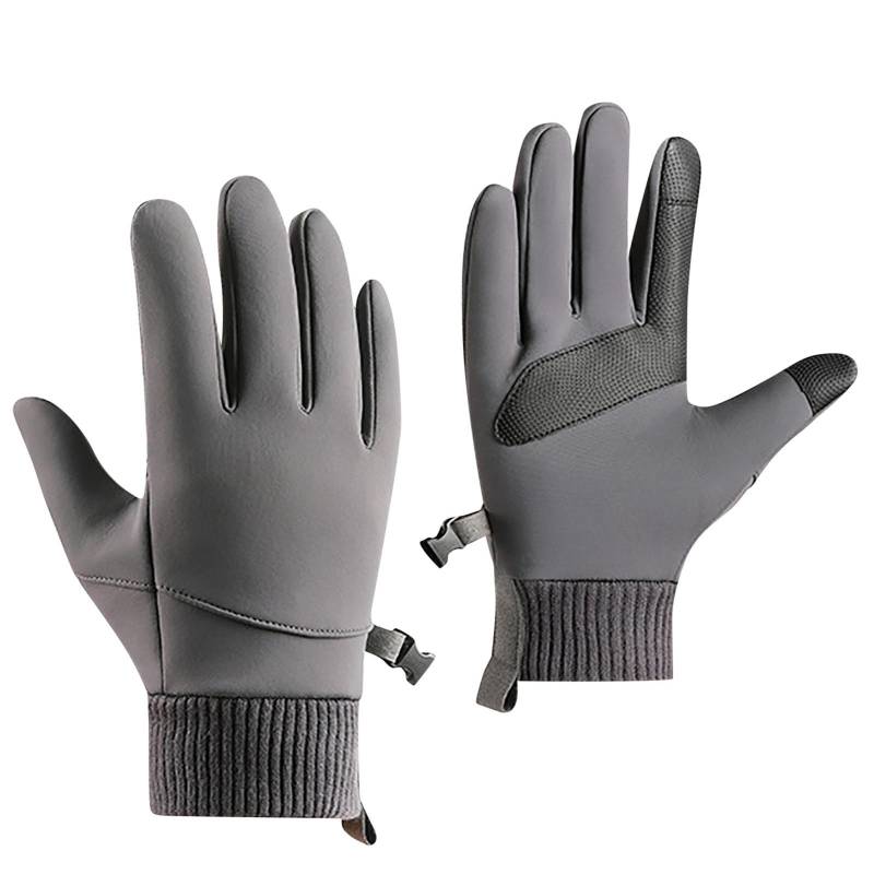 BIBOKAOKE Thermo Handschuhe Herren Damen Winter Touchscreen Warme Anti-Rutsch Winddicht Handschuhe Kaltes Wetter Handschuhe zum Autofahren Radfahren Skifahren Arbeiten Outdoor Fahrradhandschuhe von BIBOKAOKE